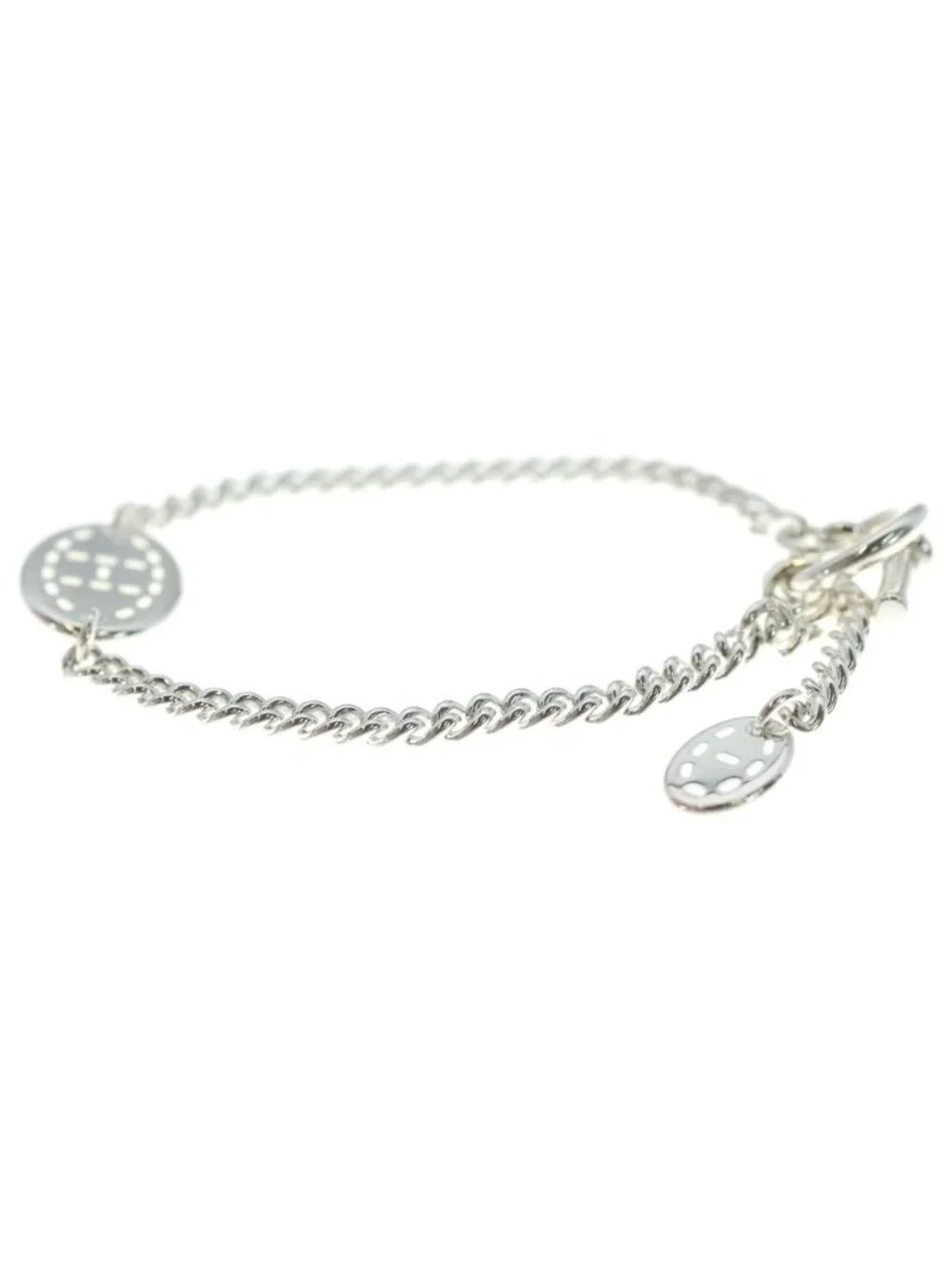 Hermes Point Sellier Pointe GM Bracelet 925 Sterling Silver